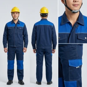 Bộ Quần Áo Bảo Hộ Kỹ Thuật Phối Royal Màu Xanh Than