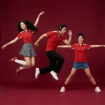 Ảnh tham khảo áo polo đồng phục doanh nghiệp đỏ trắng