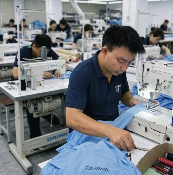 Công đoạn sản xuất và kiểm định đồng phục