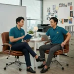 Áo Polo Đồng Phục Cổ Bo Viền Màu Xanh Teal