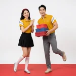 Áo Polo Đồng Phục Cổ Bẻ Kẻ Sọc Màu Vàng Mustard