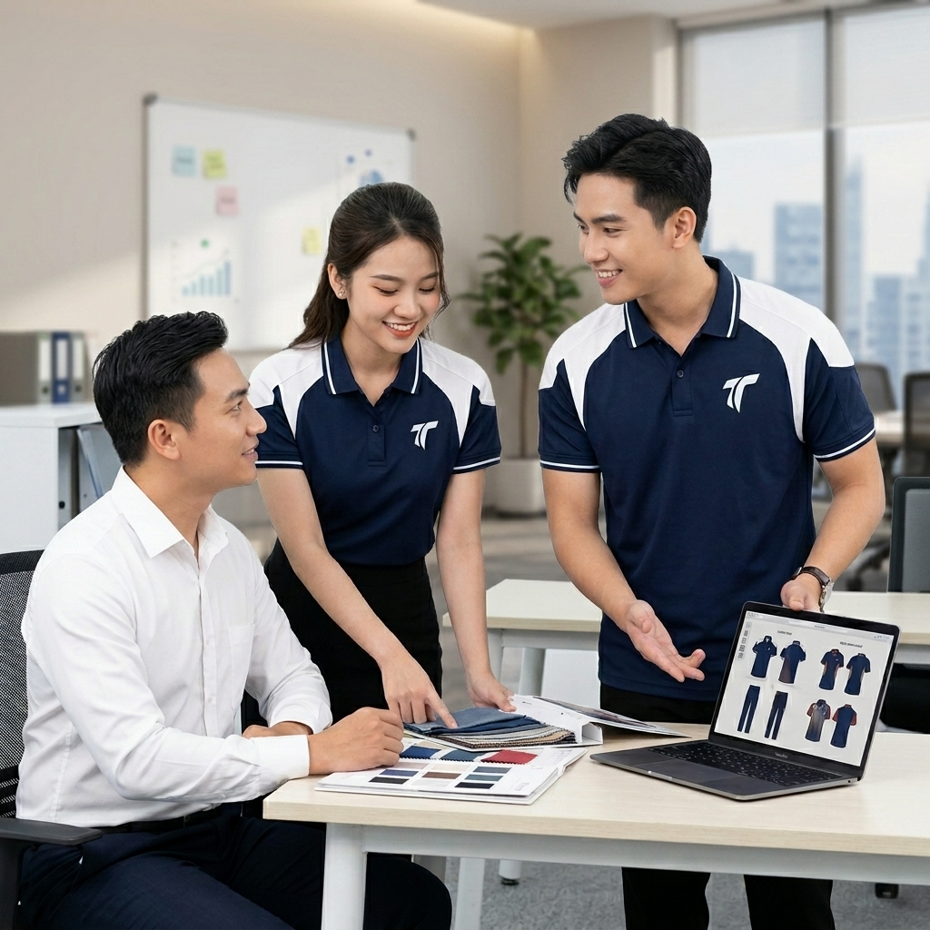 Quy trình tư vấn và chuẩn bị sản xuất đồng phục tại Dương Thành Tín