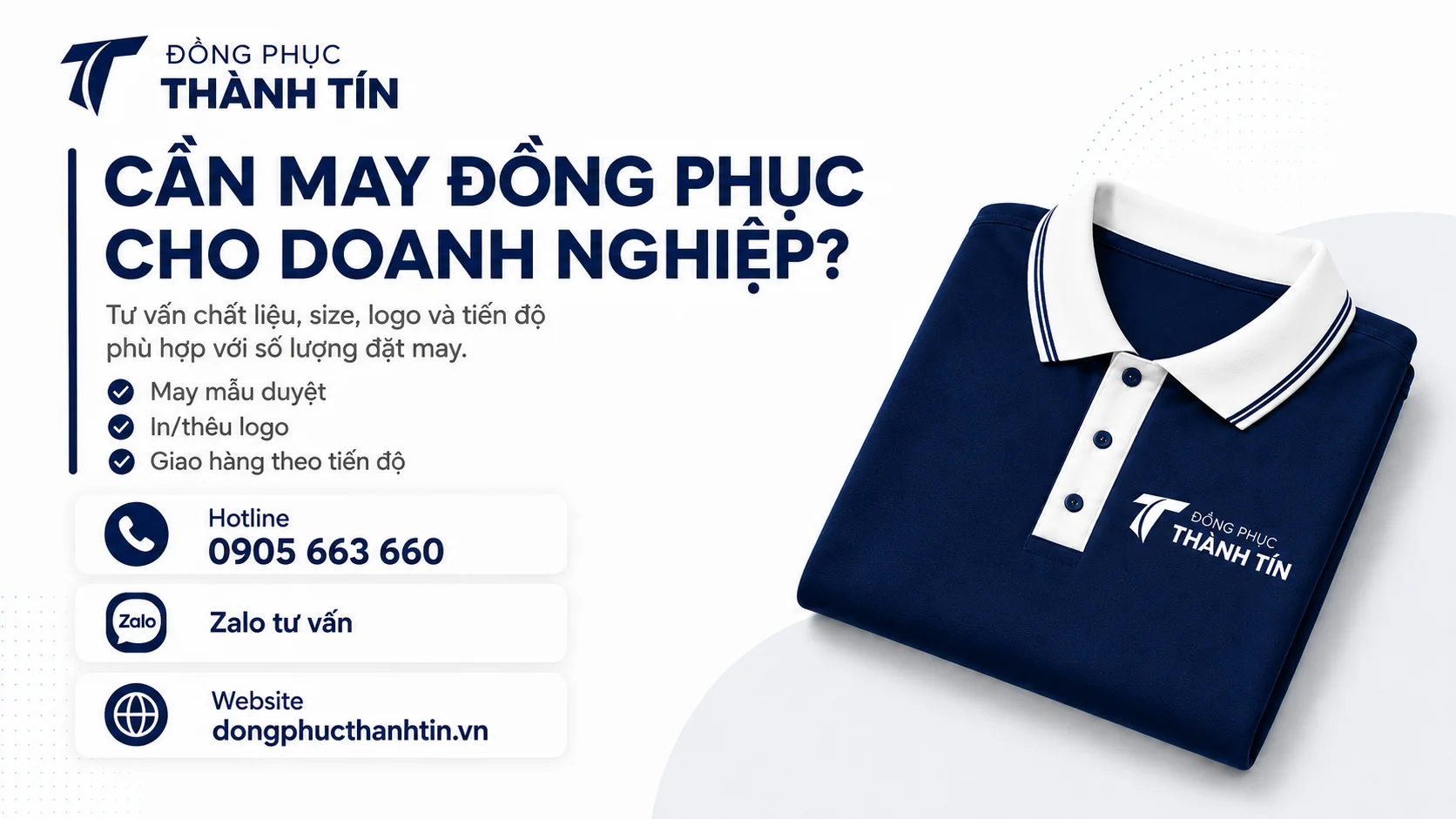 Cần tư vấn đặt may đồng phục Đồng Phục Thành Tín