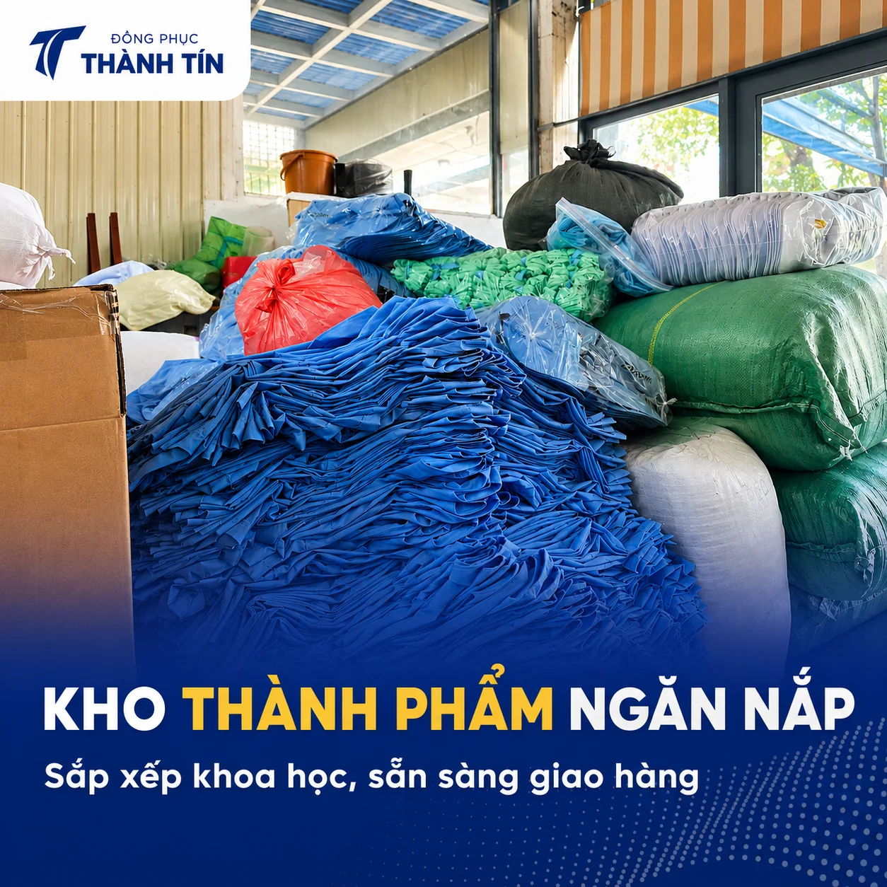 Công đoạn hoàn thiện và đóng gói đồng phục
