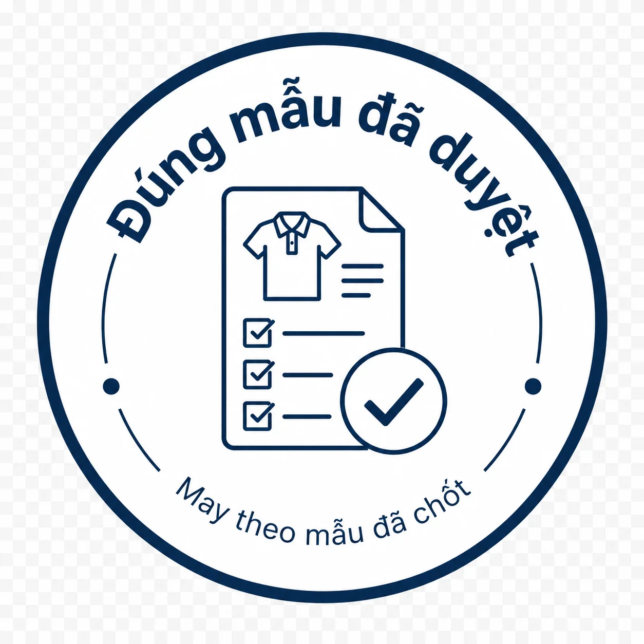 Đúng mẫu đã duyệt