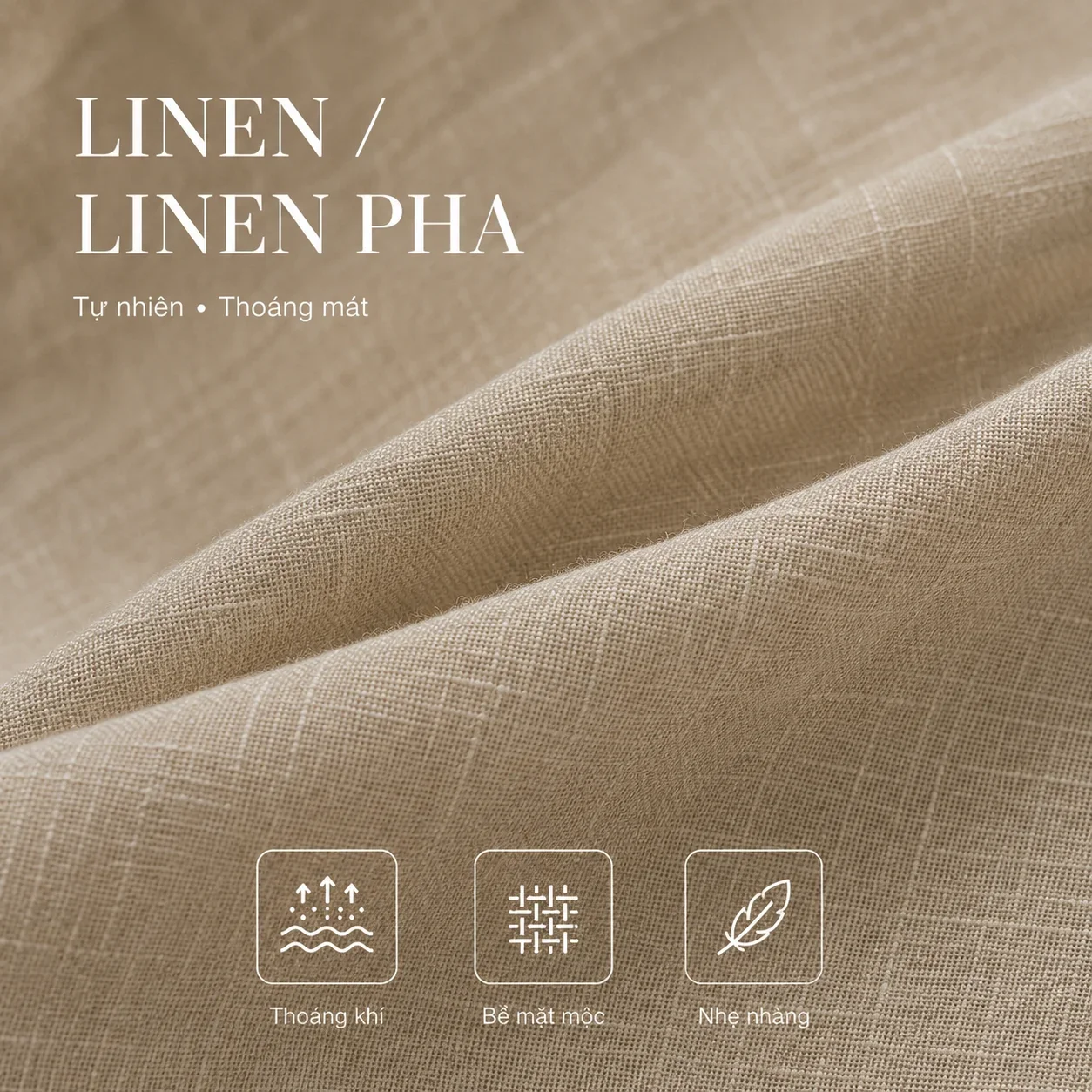 Linen và linen pha cho đồng phục cafe resort spa