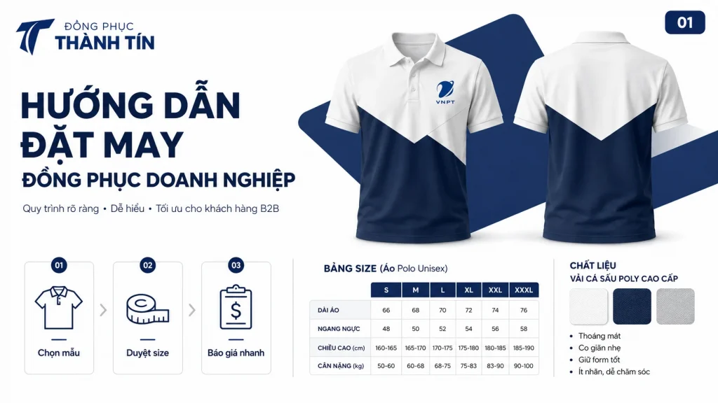 Hướng dẫn đặt may đồng phục doanh nghiệp tại Đồng Phục Thành Tín