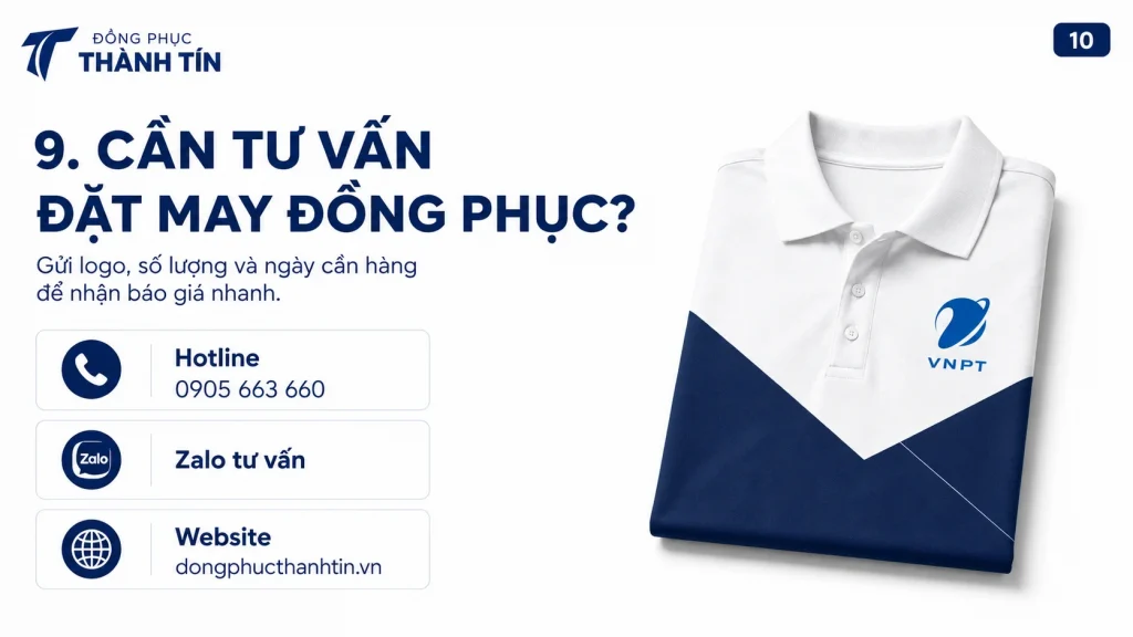 Tư vấn đặt may đồng phục doanh nghiệp tại Đồng Phục Thành Tín