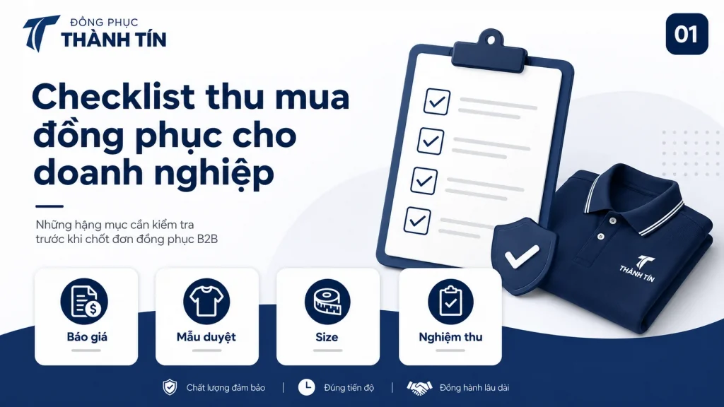 Checklist thu mua đồng phục cho doanh nghiệp tại Đồng Phục Thành Tín