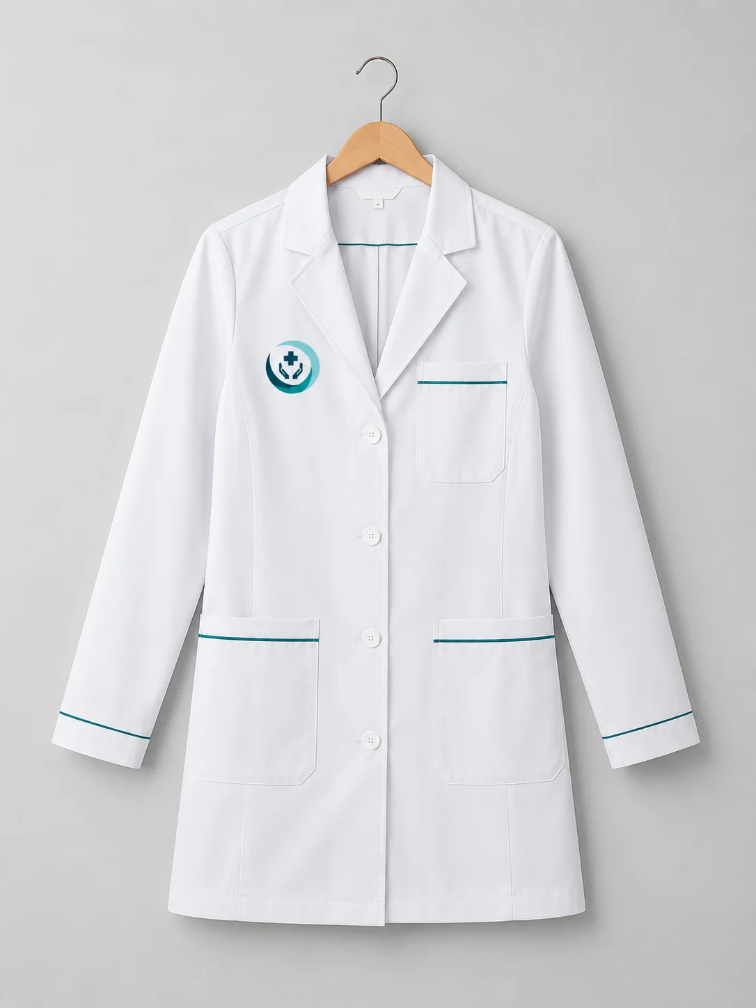 Áo blouse bác sĩ màu trắng áo treo móc B1