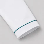 Áo blouse bác sĩ màu trắng cận cổ tay áo B1