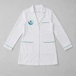 Áo blouse bác sĩ màu trắng ảnh toàn bộ sản phẩm B1