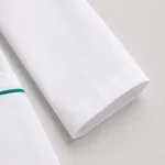 Áo blouse bác sĩ màu trắng cận cổ tay áo B4