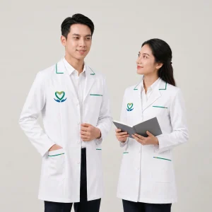 Áo Blouse Bác Sĩ Màu Trắng Form Nam Nữ