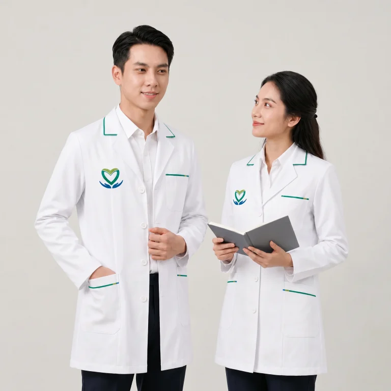 Áo Blouse Bác Sĩ Màu Trắng Form Nam Nữ