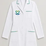 Áo blouse bác sĩ màu trắng ảnh toàn bộ sản phẩm B4
