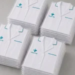 Áo blouse bác sĩ màu trắng đóng gói theo lô B5