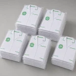 Áo điều dưỡng bệnh viện màu trắng đóng gói theo lô Mẫu 01