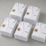 Áo điều dưỡng bệnh viện màu trắng đóng gói theo lô Mẫu 03