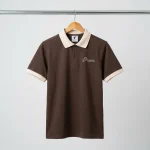 Áo Polo Đồng Phục Nâu Phối Kem - anh chinh treo