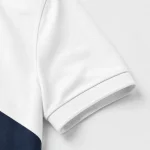 Áo Polo Đồng Phục Trắng Phối Navy - can tay ao