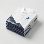 Áo Polo Đồng Phục Trắng Phối Navy - dong goi theo lo