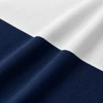 Áo Polo Đồng Phục Trắng Phối Navy - mat vai