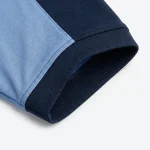 Áo Polo Đồng Phục Xanh Nhạt Phối Navy - can tay ao