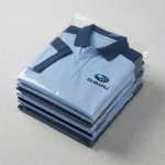 Áo Polo Đồng Phục Xanh Nhạt Phối Navy - dong goi theo lo