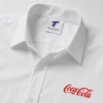 Áo Sơ Mi Đồng Phục Trắng Dài Tay - can logo co ao