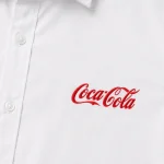Áo Sơ Mi Đồng Phục Trắng Dài Tay - can logo nguc