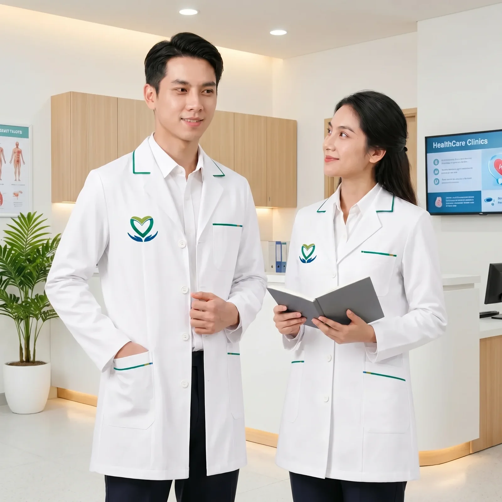 Đồng phục y tế Đà Nẵng cho phòng khám bác sĩ nam nữ