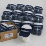 Mũ công nhân xanh navy phối trắng Thành Tín - ảnh đóng gói theo lô
