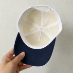 Mũ du lịch trắng phối navy Thành Tín - ảnh mặt trong mũ