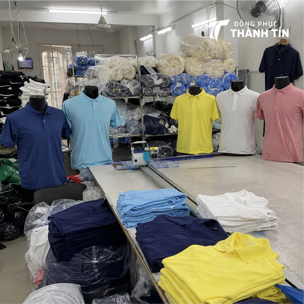 Kho phôi áo polo có sẵn tại Đồng Phục Thành Tín Đà Nẵng