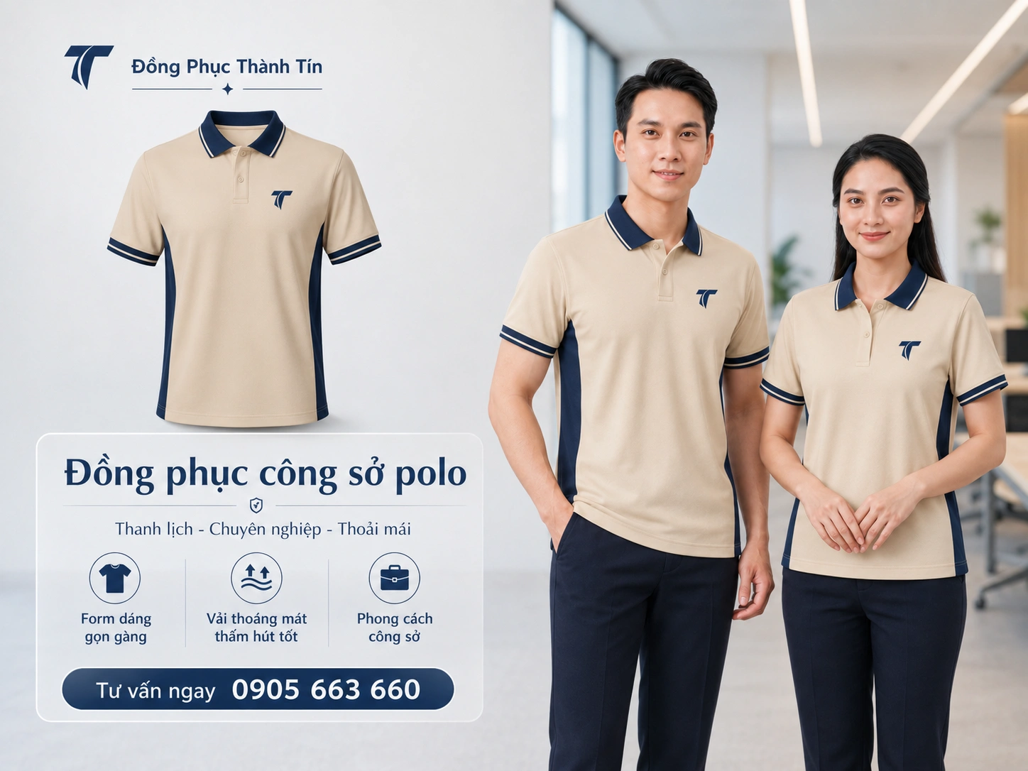 Đồng phục công sở polo cho doanh nghiệp tại Đà Nẵng