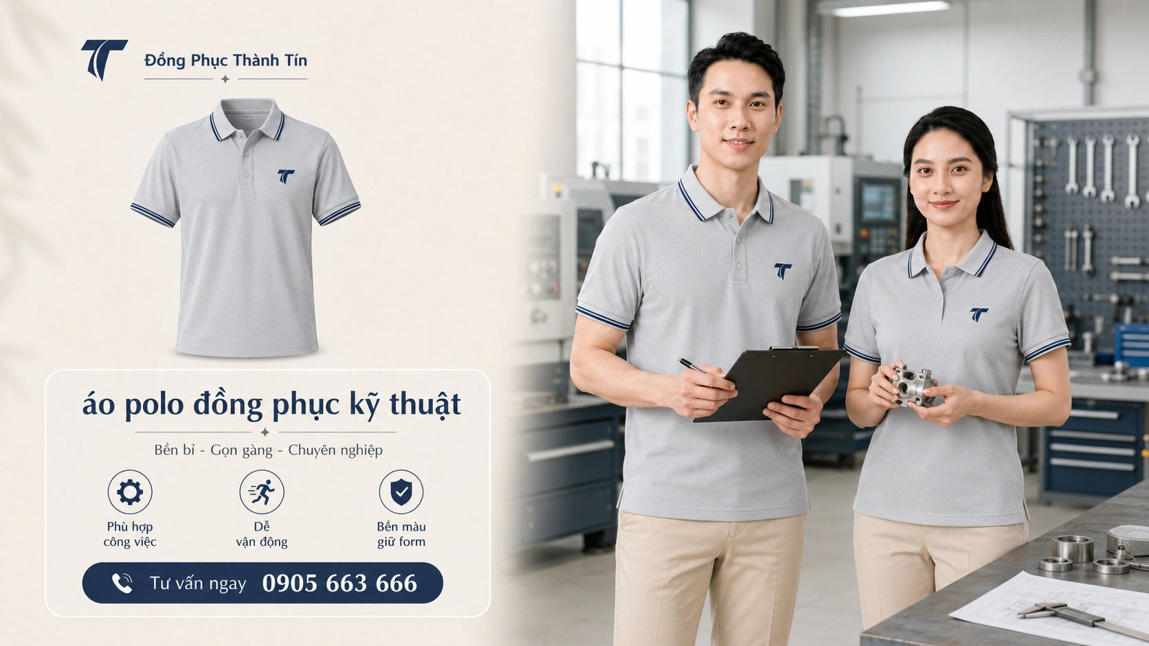 Đồng phục kỹ thuật cho đội vận hành và bảo trì